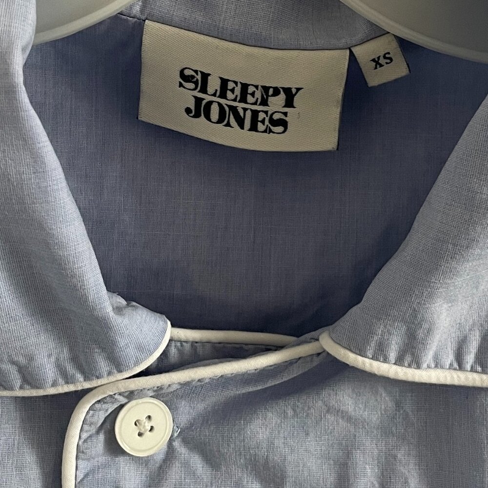 Sleepy Jones Blue Pajama Top - Picture 4 of 9